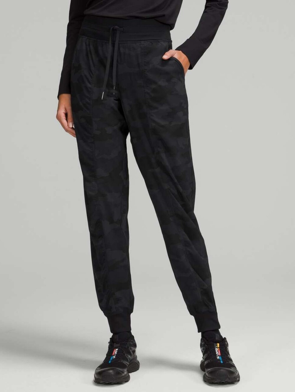 Shambhala Black Camo Jogger Pants - Lightweight Comfort